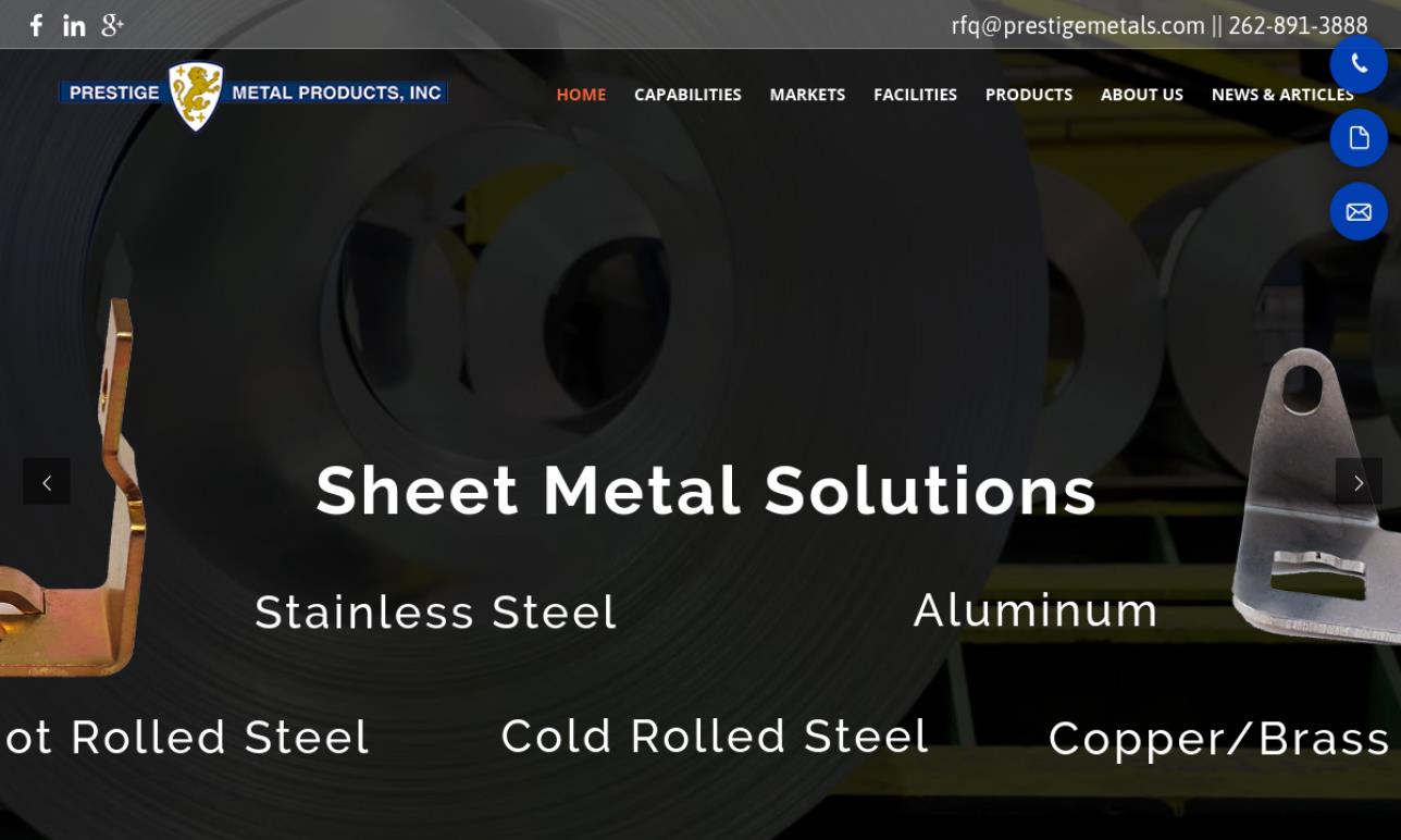 Prestige Metal Products Inc. Sheet Metal Fabrication