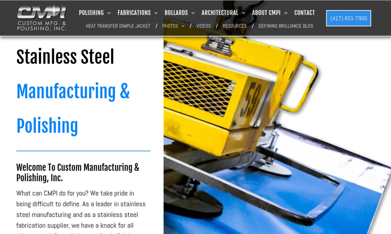 Custom Manufacturing & Polishing, Inc.